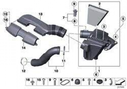 Air duct with resonator