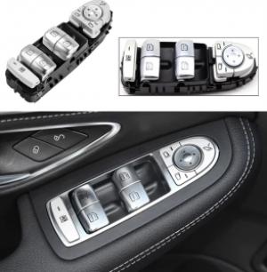 وحدة زرار زجاج كاملة اسود