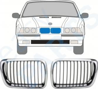 دبانة شبكة نيكل E36 | 95-00 R