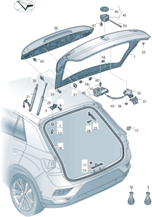 مساعد شنطة T-ROC 