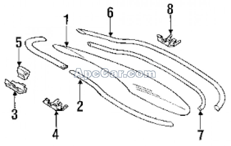 كوتش زجاج خلفى 202 رفيع